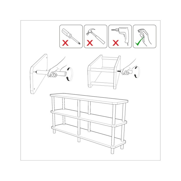 Estantería SENA 180x75 cm, MDF...