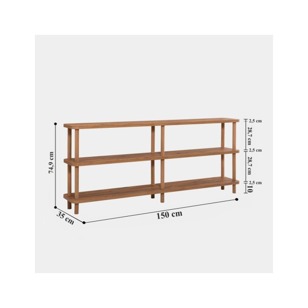 Estantería SENA 150x75 cm, MDF...