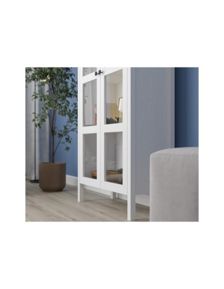 Vitrina VISE 180x80 cm, MDF Acabado Blanco