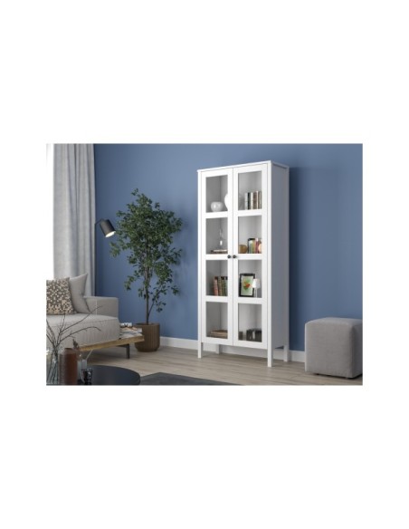 Vitrina VISE 180x80 cm, MDF Acabado Blanco