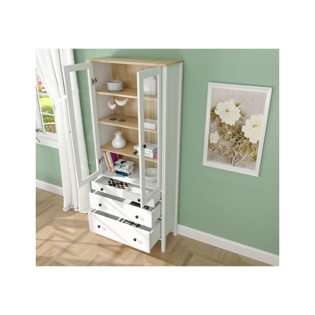 Vitrina Aparador con 3 Cajones VISE...