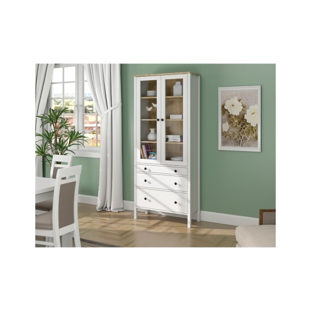 Vitrina Aparador con 3 Cajones VISE...