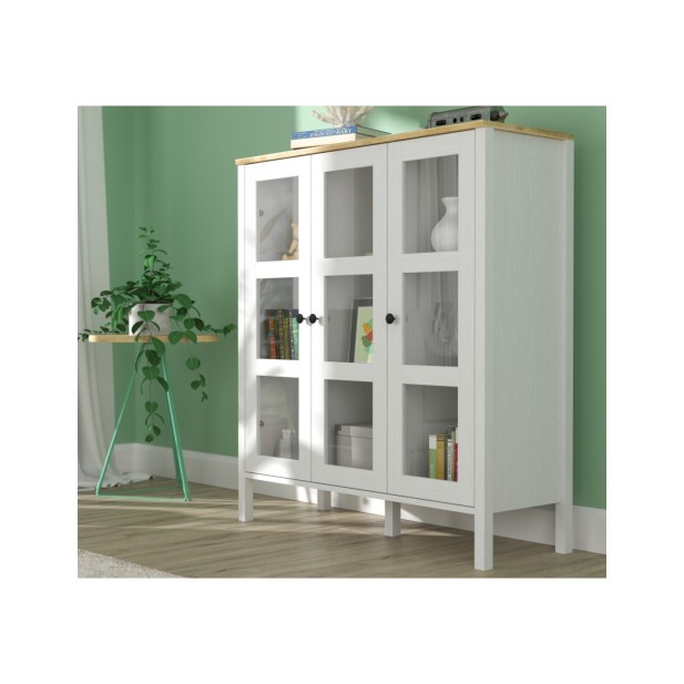 Vitrina VISE 123x112 cm, MDF Acabado...