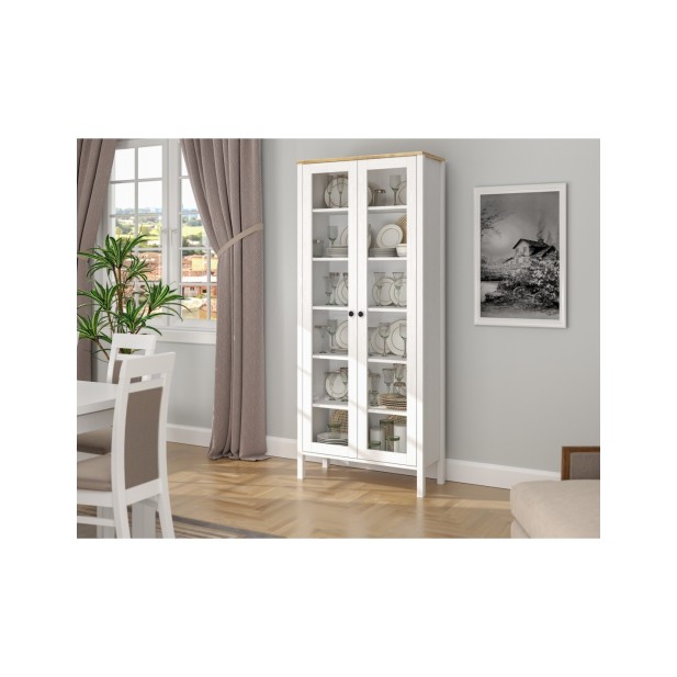 Vitrina VISE 194x83 cm, MDF Acabado...