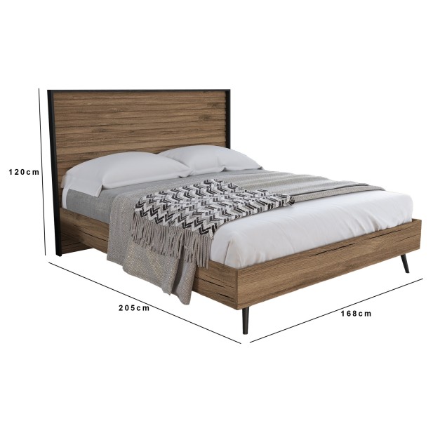 Cama Doble SOVE 169x205 cm, MDF...
