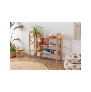 Estantería OZER 110x90 cm, Fresno Natural / MDF