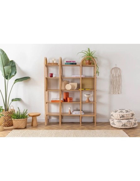 Estantería OZER 120x160 cm, Fresno Natural / MDF