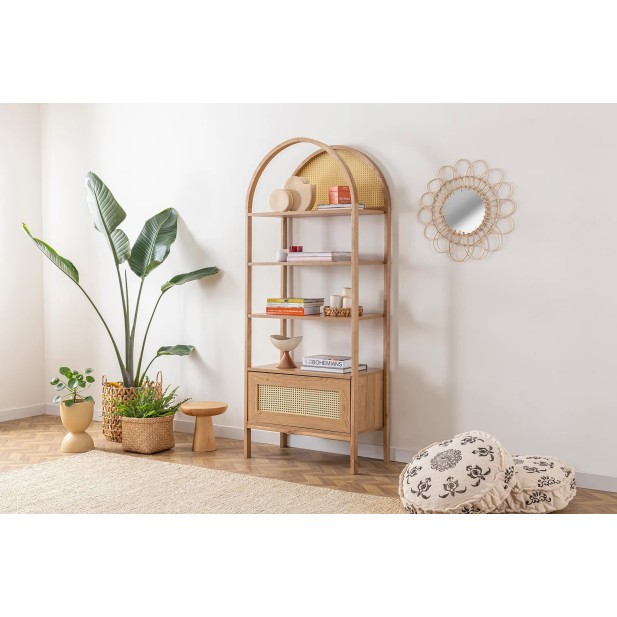 Estantería OZER 75x182 cm, Fresno...