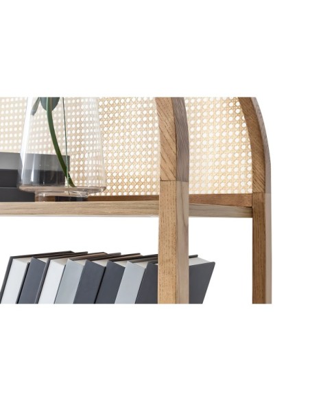 Estantería OZER 75x182 cm, Fresno Natural / MDF