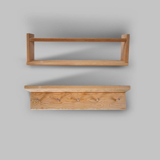 Set 2 Estanterías de Pared EIRA 50x15...