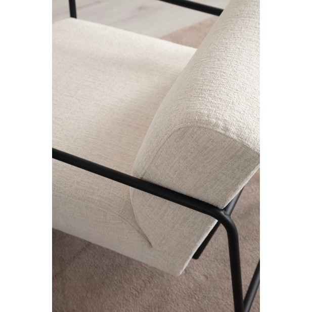 Butaca FREI 70x90 cm, Textil Blanco /...