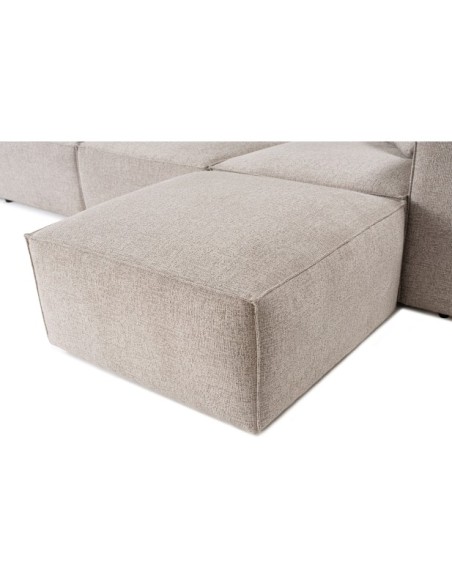Sofá Esquinero SOPHIE 303x193 cm, Lino Moca