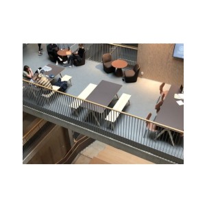 Mesa ARKO 200x90 cm de Comedor, Linóleo Roble / Negro -... 2