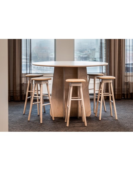 Mesa FUNGHI TONDO Ø150 cm de Comedor, Linóleo Burdeos - Lundbergs Möbler