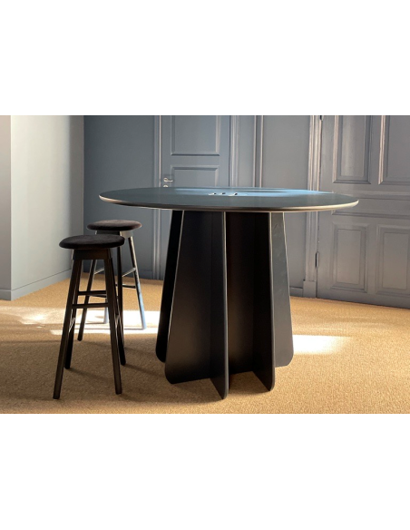 Mesa FUNGHI TONDO Ø150 cm de Comedor, Linóleo Burdeos - Lundbergs Möbler