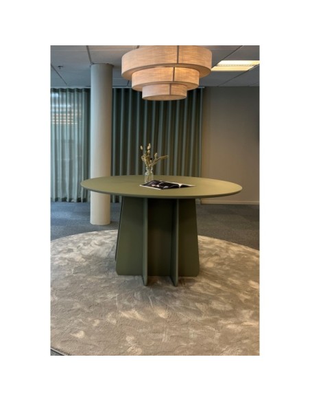 Mesa FUNGHI TONDO Ø150 cm de Comedor, Linóleo Burdeos - Lundbergs Möbler