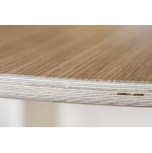 Mesa FUNGHI TONDO 240x120 cm de Comedor, Linóleo Burdeos... 2