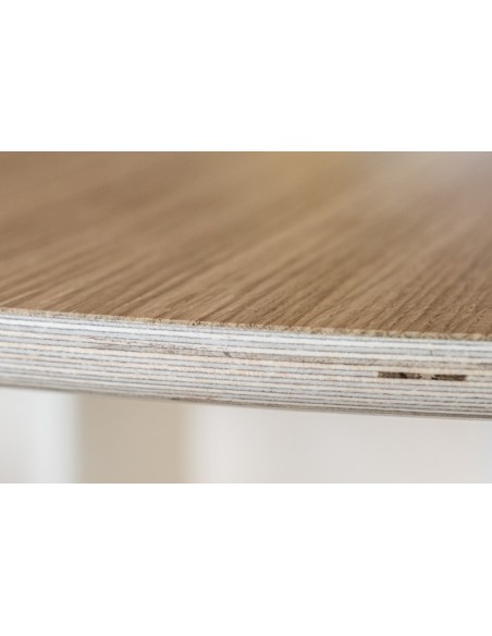 Mesa FUNGHI TONDO 240x120 cm de Comedor, Linóleo Burdeos - Lundbergs Möbler