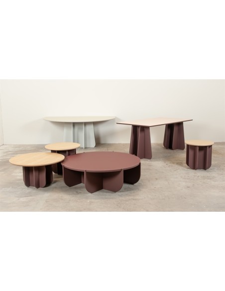 Escritorio FUNGHI MÈTA 120x100 cm, Linóleo Beige Claro - Lundbergs Möbler