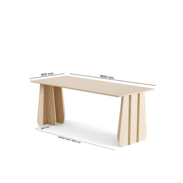 Mesa FUNGHI LARGO 140x90 cm de...