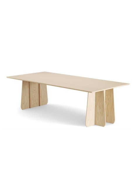 Mesa FUNGHI LARGO 160x90 cm de Comedor, Linóleo Burdeos - Lundbergs Möbler