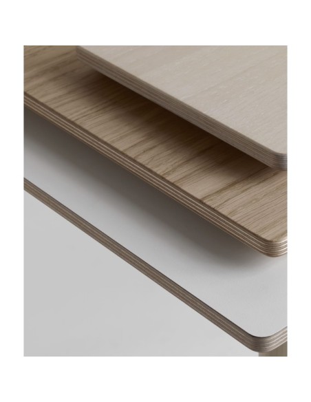 Mesa JOHN 180x90 cm de Comedor, Laminado HP / Fresno / Blanco - Lundbergs Möbler