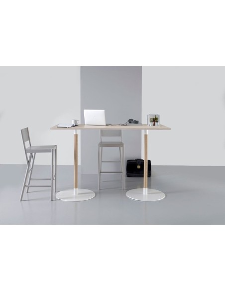 Mesa JOHN 240x100 cm de Comedor, Laminado HP / Fresno / Blanco - Lundbergs Möbler