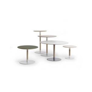 Mesa Alta JOHN HIGH 140x80 cm de Comedor, Laminado HP / Fresno / Blanco - Lundbergs Möbler 2