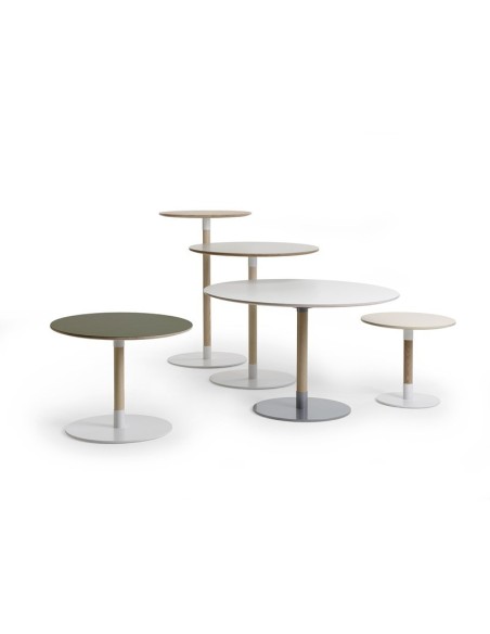 Mesa Alta JOHN HIGH 140x80 cm de Comedor, Laminado HP / Fresno / Blanco - Lundbergs Möbler