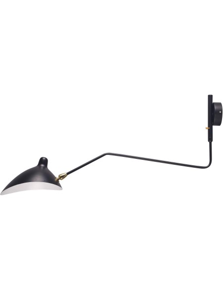 Lámpara Molle 1 Brazo Negro Inspiración, Aplique de Pared