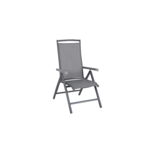 Silla Exterior Plegable ANDY, Aluminio / Textilene / Gris...