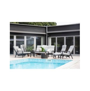 Reposapiés Exterior BELFORT, Aluminio / Olefina / Negro /... 2