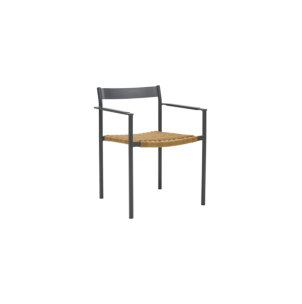 Silla de Comedor Exterior DK, Aluminio / Ratán sintético...