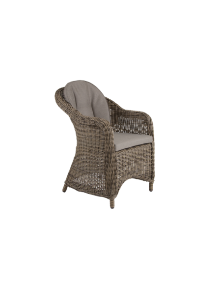 Sillón Exterior EADS, Ratán sintético / Natural / Beige - Brafab