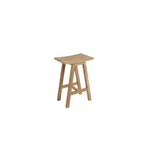 Taburete Alto Exterior KEROS 65 cm, Madera de Teca...