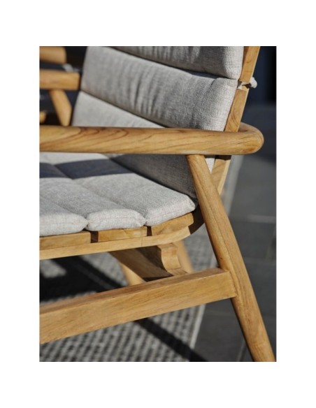 Sillón Exterior LILJA, Madera de Teca Natural - Brafab