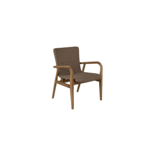 Sillón Exterior LILJA, Madera de Teca Natural / Beige -...