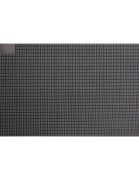 Silla de Comedor Exterior LYRA, Acero Inox / Textilene / Negro / Gris Perla - Brafab