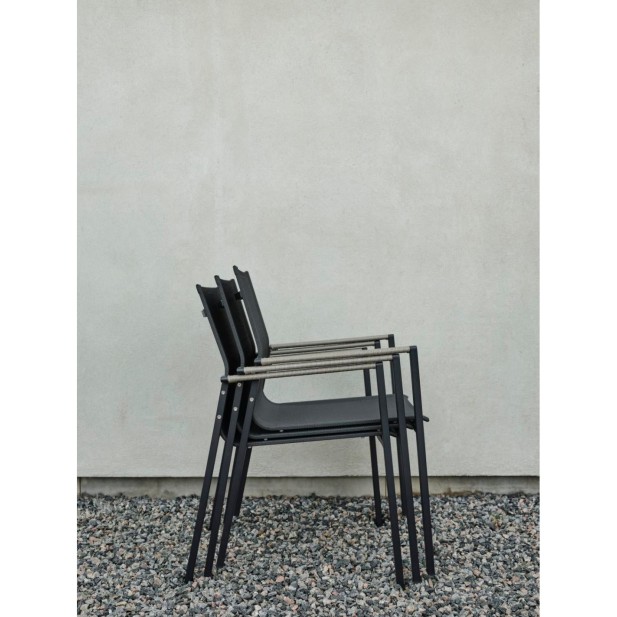 Silla de Comedor Exterior LYRA, Acero...