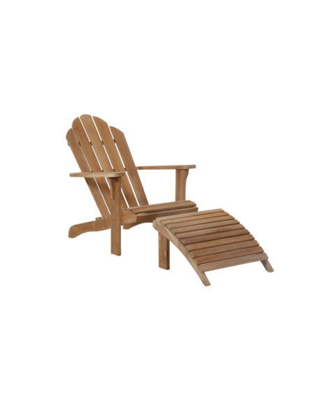 Tumbona Exterior MARGARITI, Madera de Teca Natural - Brafab