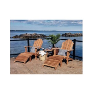 Tumbona Exterior MARGARITI, Madera de Teca Natural - Brafab 2