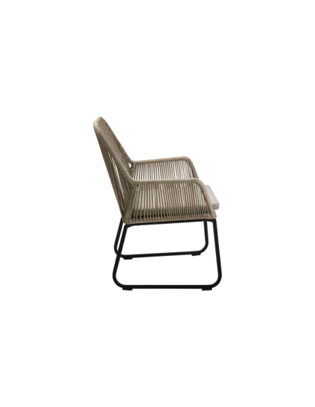 Sillón Exterior MIDWAY, Ratán sintético / Olefina / Beige / Arena - Brafab