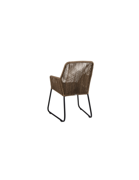 Sillón Exterior MIDWAY, Ratán sintético / Olefina / Natural / Negro - Brafab