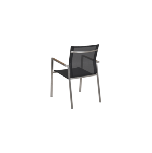 Silla de Comedor Exterior NAOS, Acero inoxidable / Teca /... 2