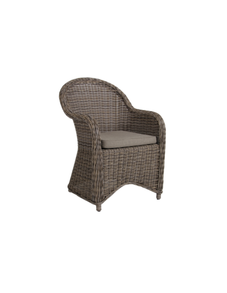 Sillón Exterior PAULINA, Ratán sintético / Olefina / Natural / Beige - Brafab