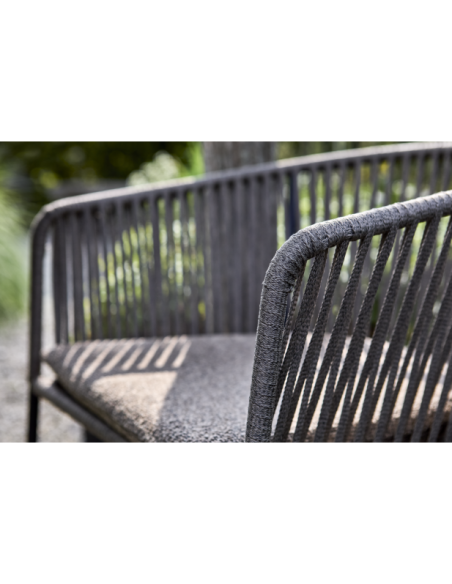 Sillón Exterior PIATTO, Acero / Olefina / Natural / Negro - Brafab