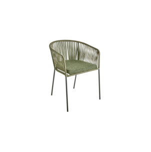 Sillón Exterior PIATTO, Acero / Olefina / Verde - Brafab