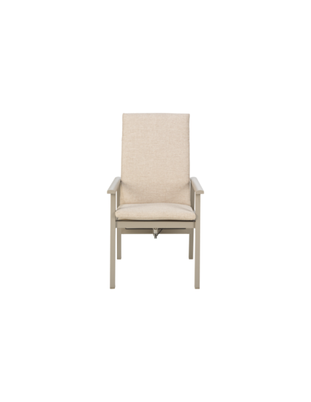 Silla Exterior Plegable SAMVARO, Aluminio / Olefina / Caqui / Arena - Brafab