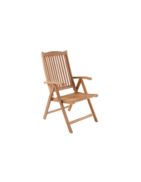 Silla Exterior Plegable VERONICA, Madera de Teca Natural - Brafab