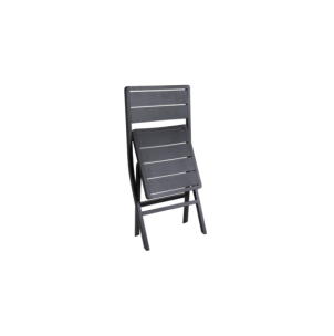 Silla de Comedor Plegable Exterior WILKIE, Aluminio Negro... 2